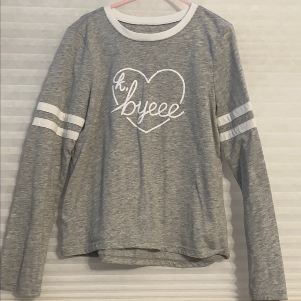 Justice “k, bye” shirt size 8